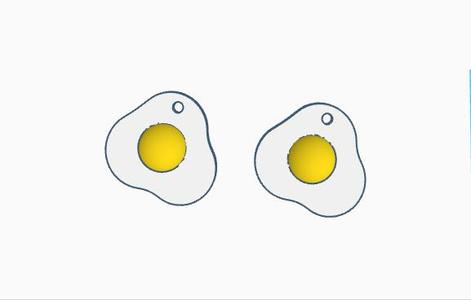 egg pendant earring pendant