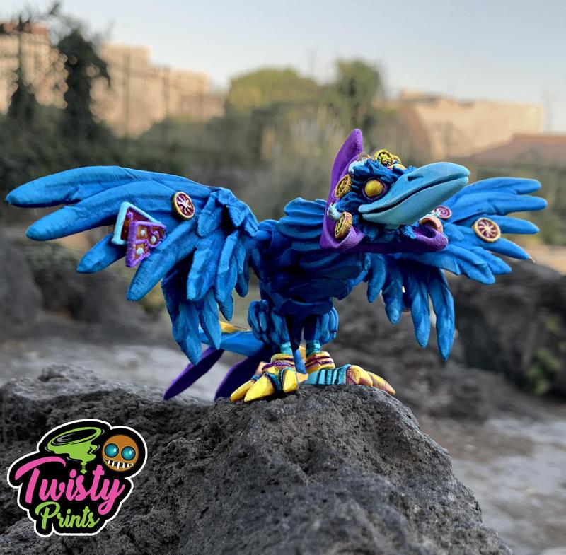 Articulated Fortune Teller Raven