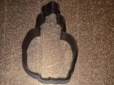 Skull with candle cookie cutter