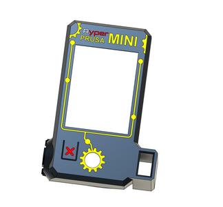 LCD cover Prusa MINI 2.8" + Front USB (multicolor)