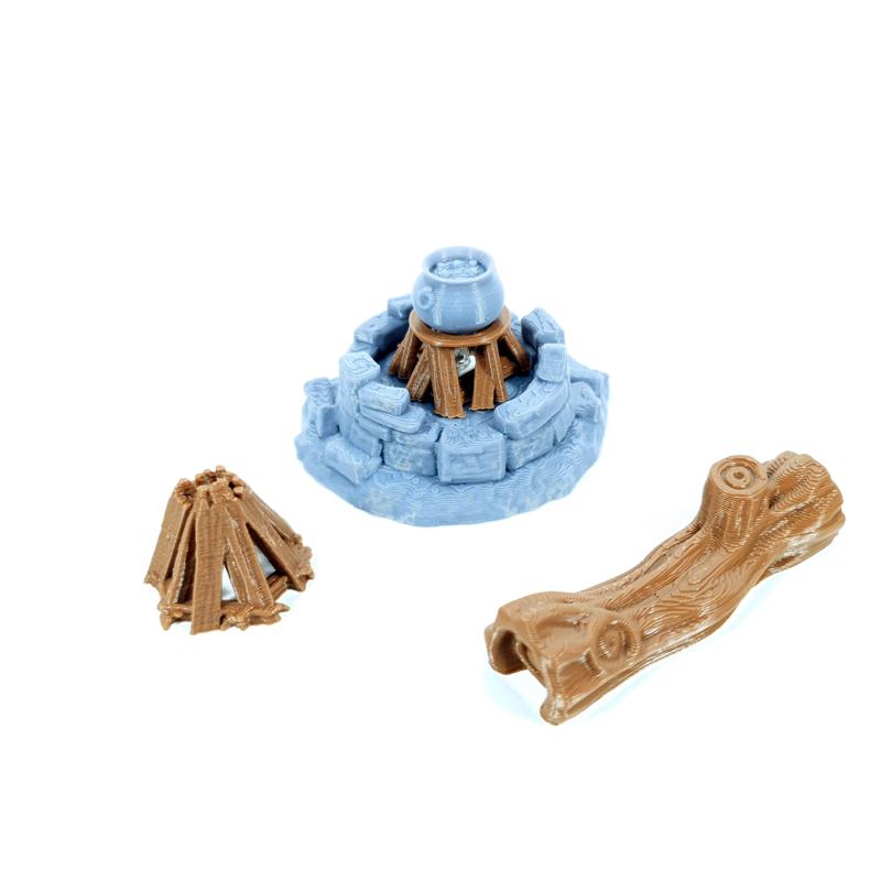 LED CAMPFIRE - TABLETOP TERRAIN DND RPG SCATTER