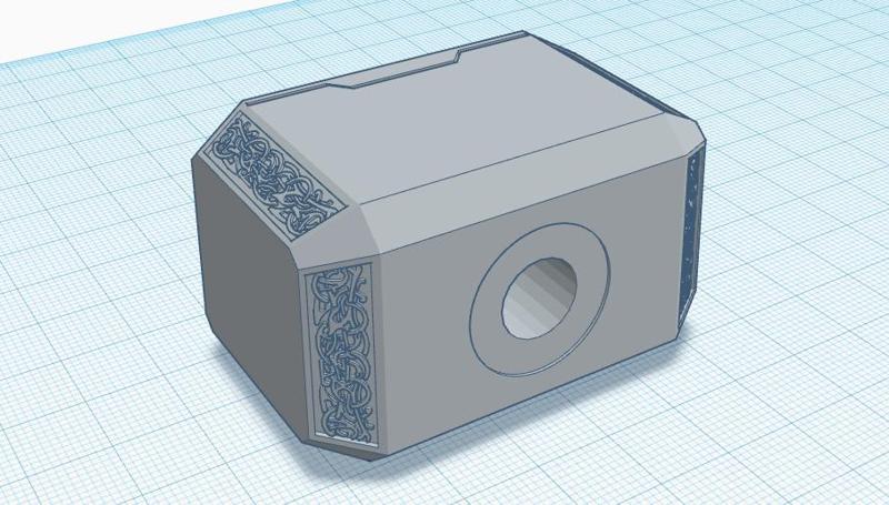 Thor's hammer sharpie cap