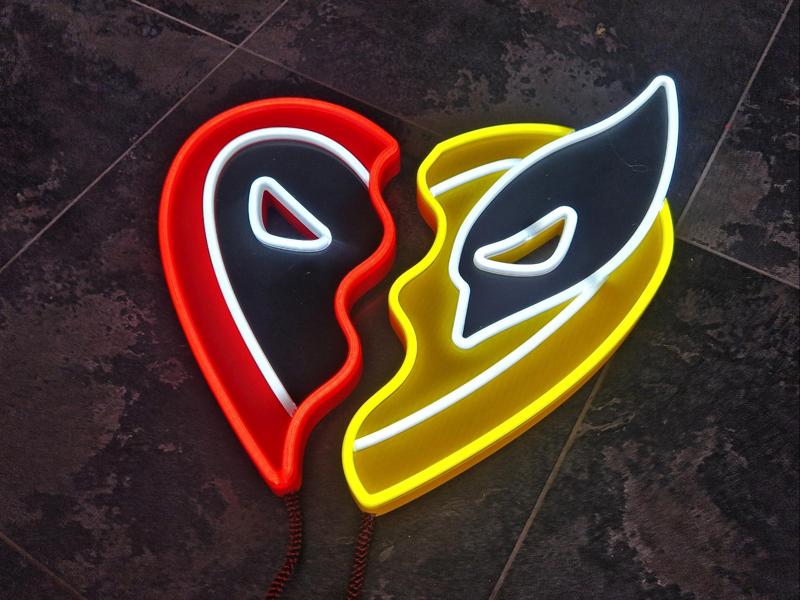 Deadpool & Wolverine Neon