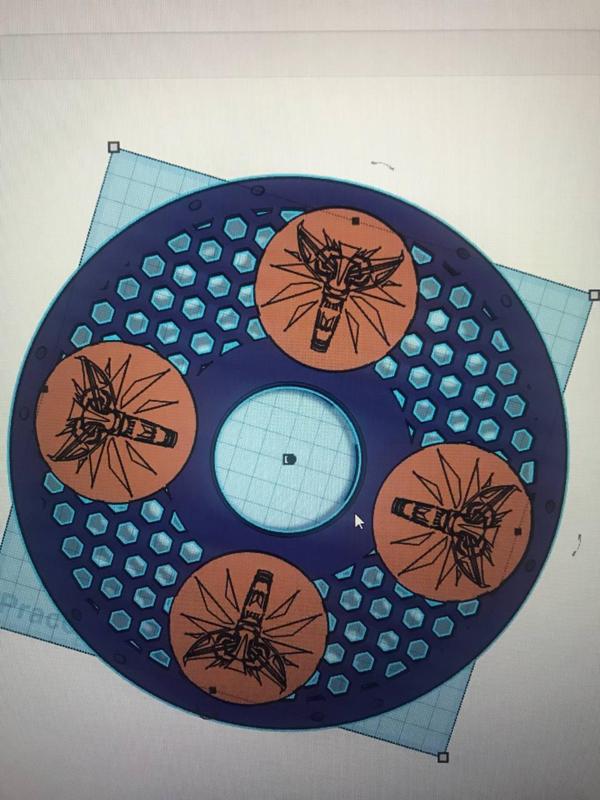 Improved Bambu Lab Reusable Spool Holder The Witcher cívka