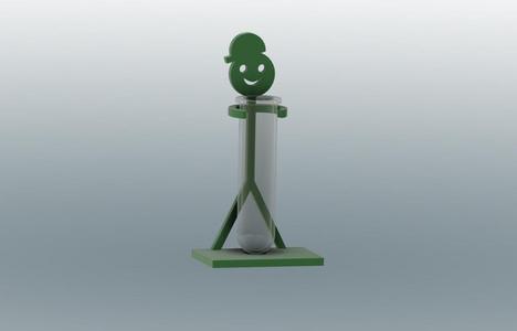 Covid self-test holder for test tube