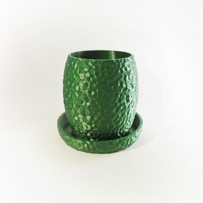 Pyrite Flowerpot #2 with Tray