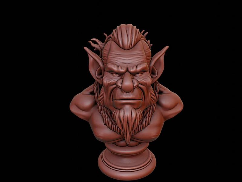 Troll Beast Bust