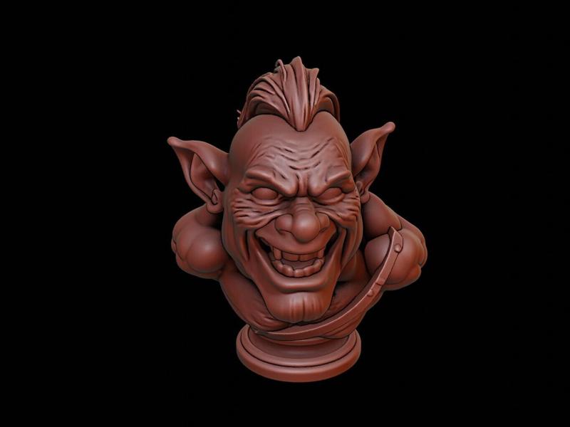 Troll Beast Bust