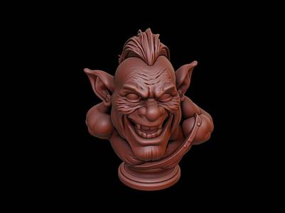 Troll Beast Bust