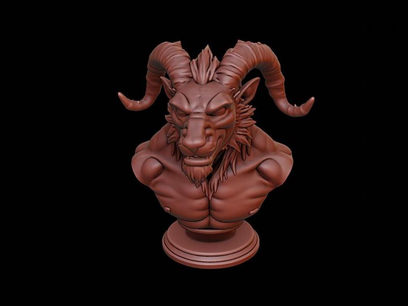 Manticore Beast Bust