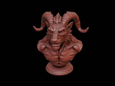 Manticore Beast Bust