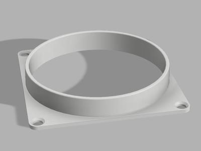 80mm fan to 76mm aperture adapter