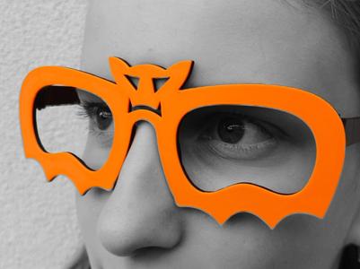 Halloween bat glasses