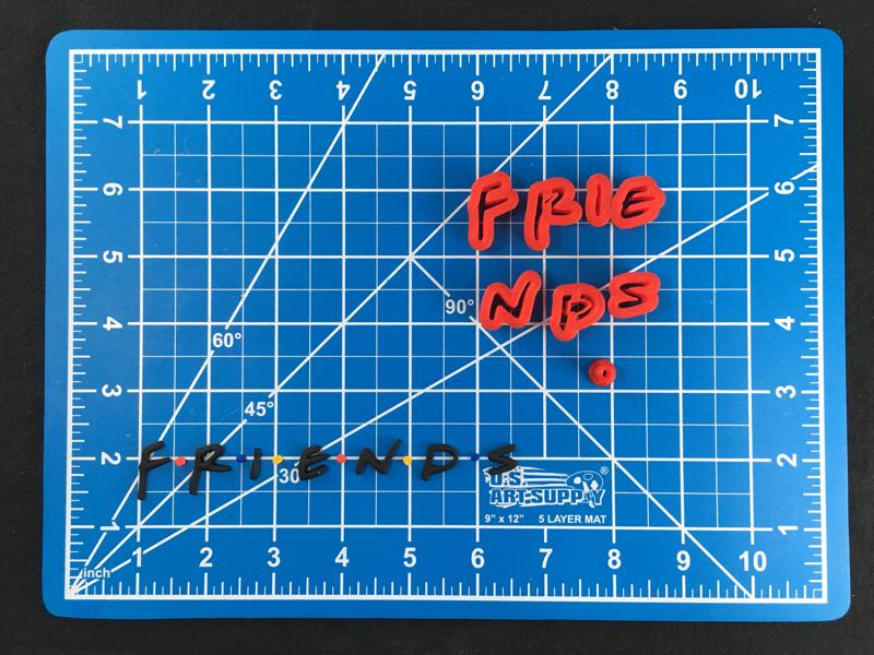 Friend Logo Multipiece Fondant Cookie Cutter Set Multiple Sizes