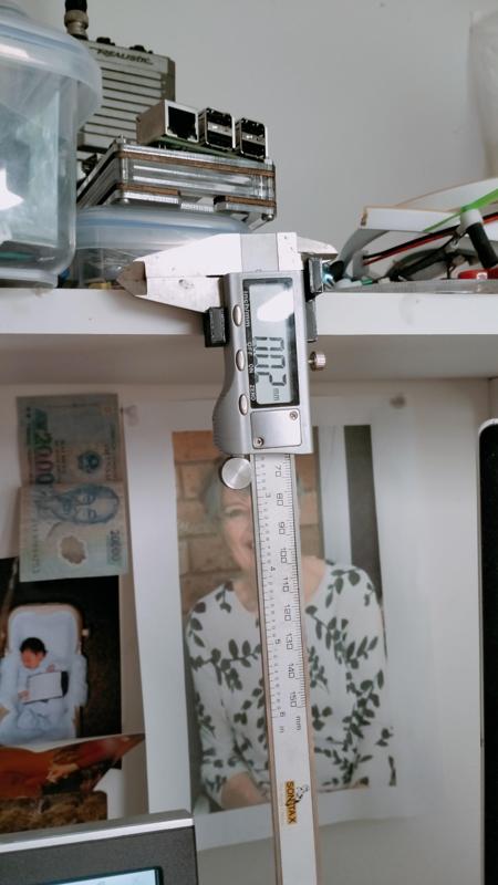Wall mount for digital calipers