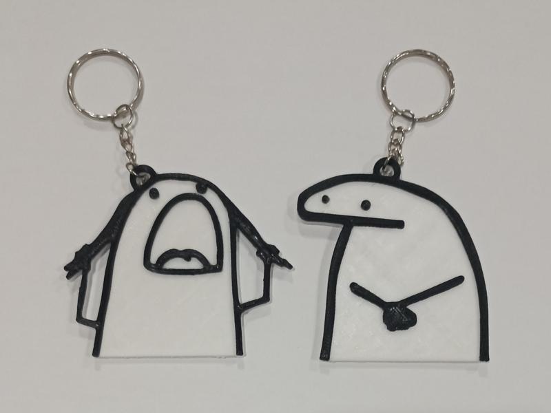 Llavero Flork discussion keychain for Couples/Flork discussion keychain for Couples