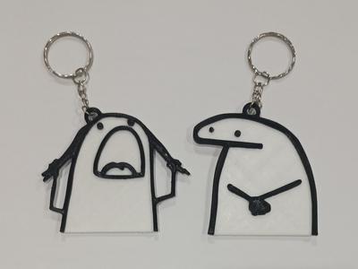 Llavero Flork discussion keychain for Couples/Flork discussion keychain for Couples