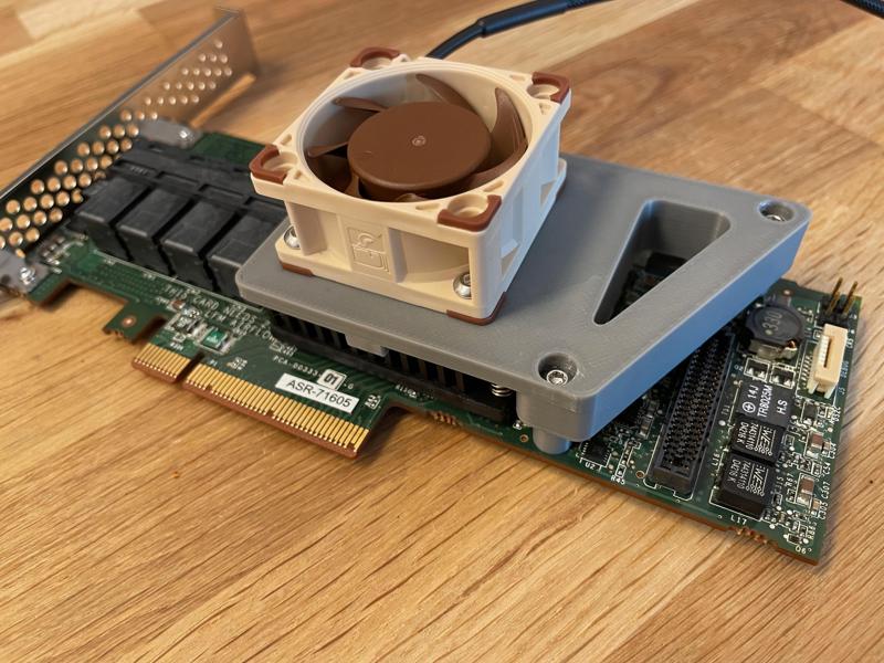 Improved Adaptec 71605 Fan Mount