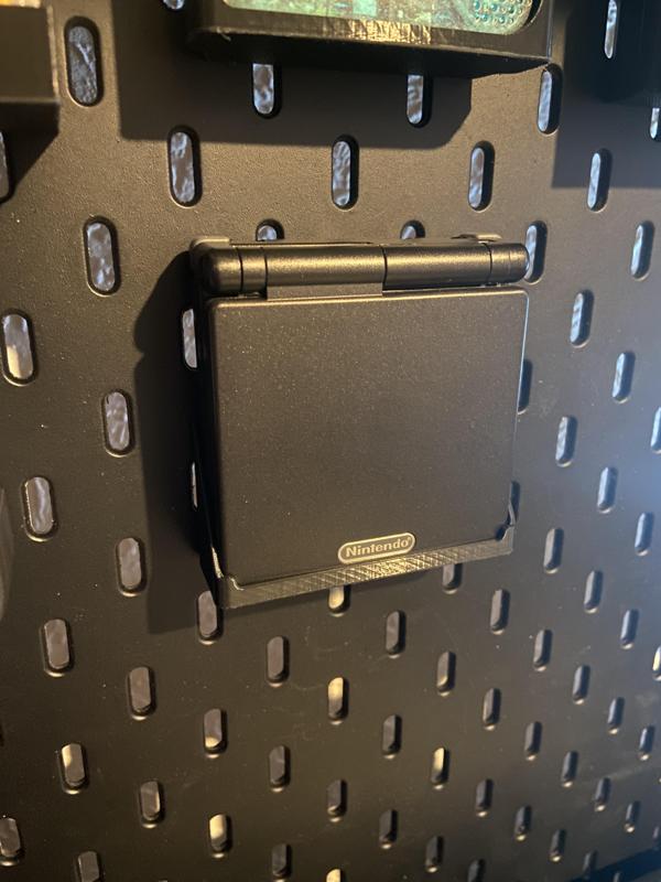 Gameboy Advance SP Mount for IKEA Skadis