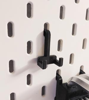 Caliper holder for ikea skadis