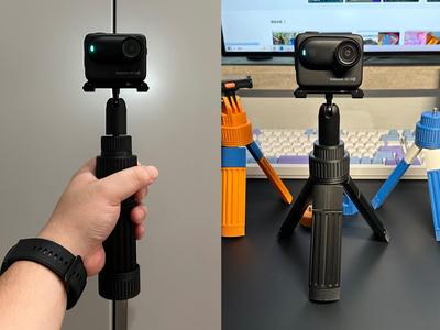 insta360/gopro/Dji action camera tripod mount grip selfie stick