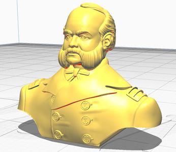 BUST OF DON MIGUEL GRAU 3D PRINTING SEMINAR