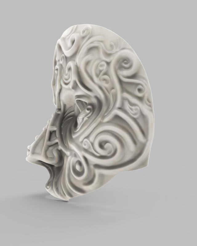 Decorative Filigree Scroll-Work Masquerade Ball Mask