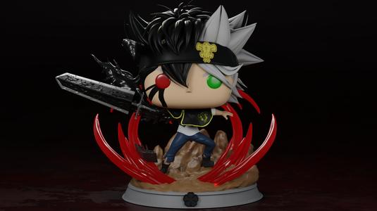 Asta Black Funko Pop Custom (Black Clover)
