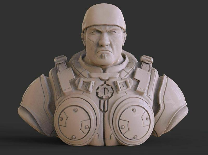 Marcus Fenix Bust