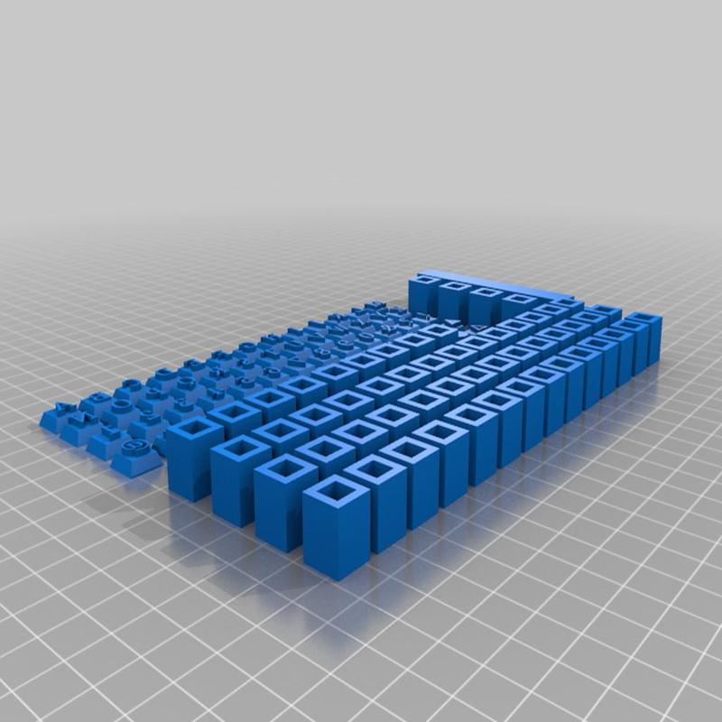 Leather text stamps, 1/4"