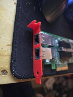Intel PRO/1000 PT low profile pcie cover
