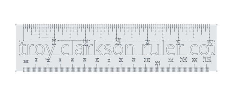 6 inch laser cut ruler