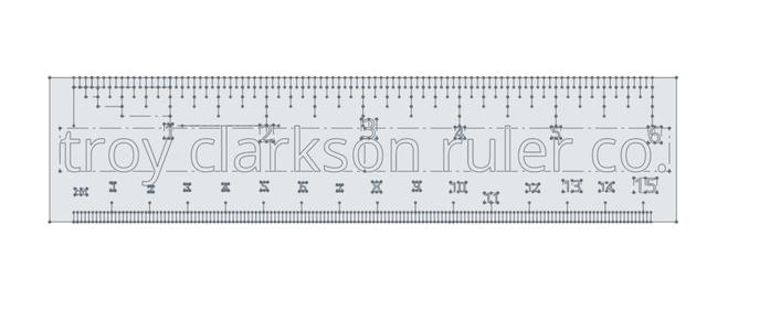6 inch laser cut ruler