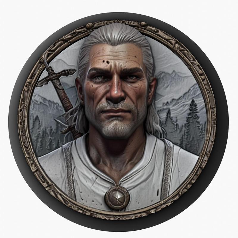 Geralt of Rivia (The Witcher) medallion pendant