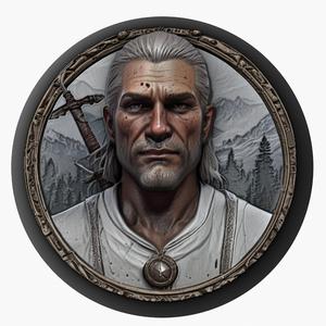 Geralt of Rivia (The Witcher) medallion pendant