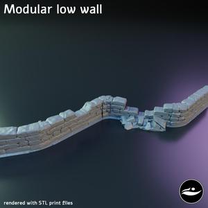 Modular low wall