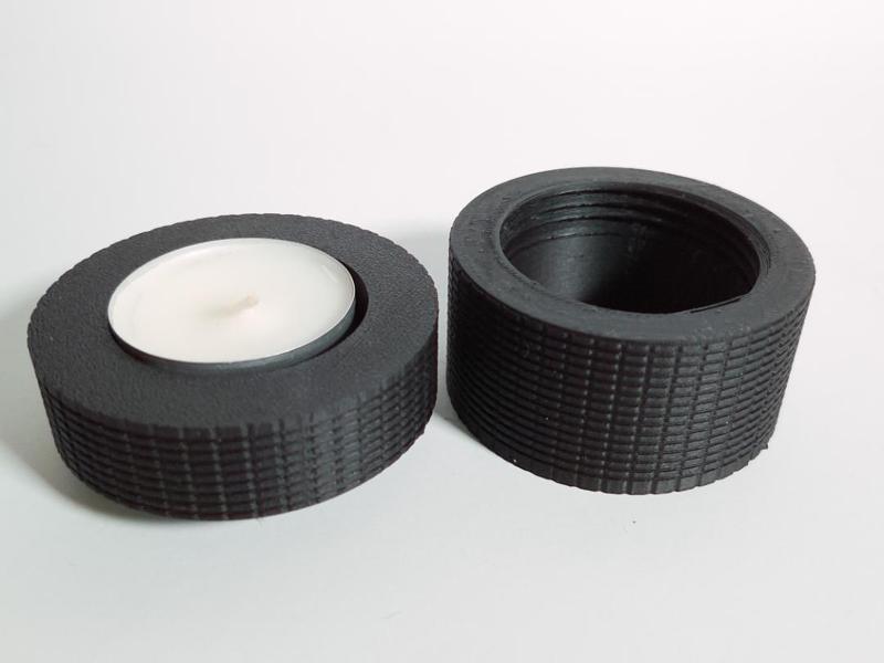 Tealight Stand with hidden storage box