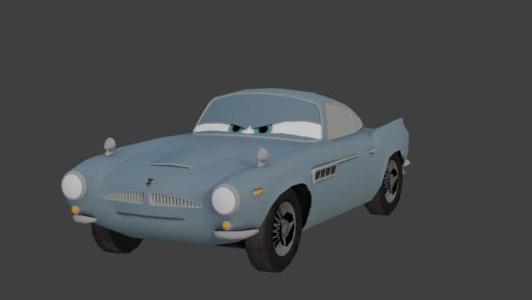 Disney Pixar Finn McMissile 3D Print - 1960s Aston Martin DB5 STL File