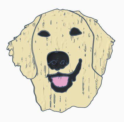 Golden Retriever Magnet