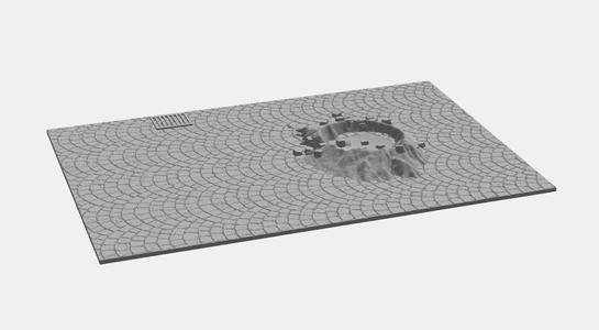 many streets (concrete and cobblestone)