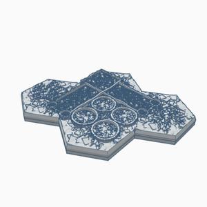Modern Destroyed Chemical Plant Hex Map Scale HMSMD019