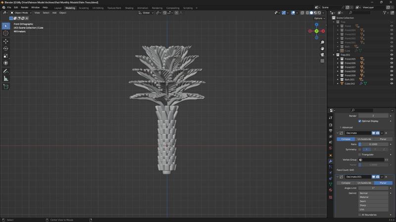 6-15mm Palm Tree Exporter BB-3