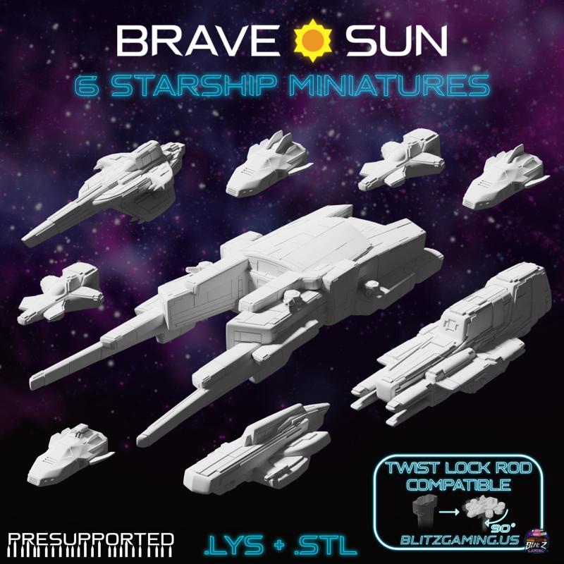 6 Starships for Brave Sun and Other Games