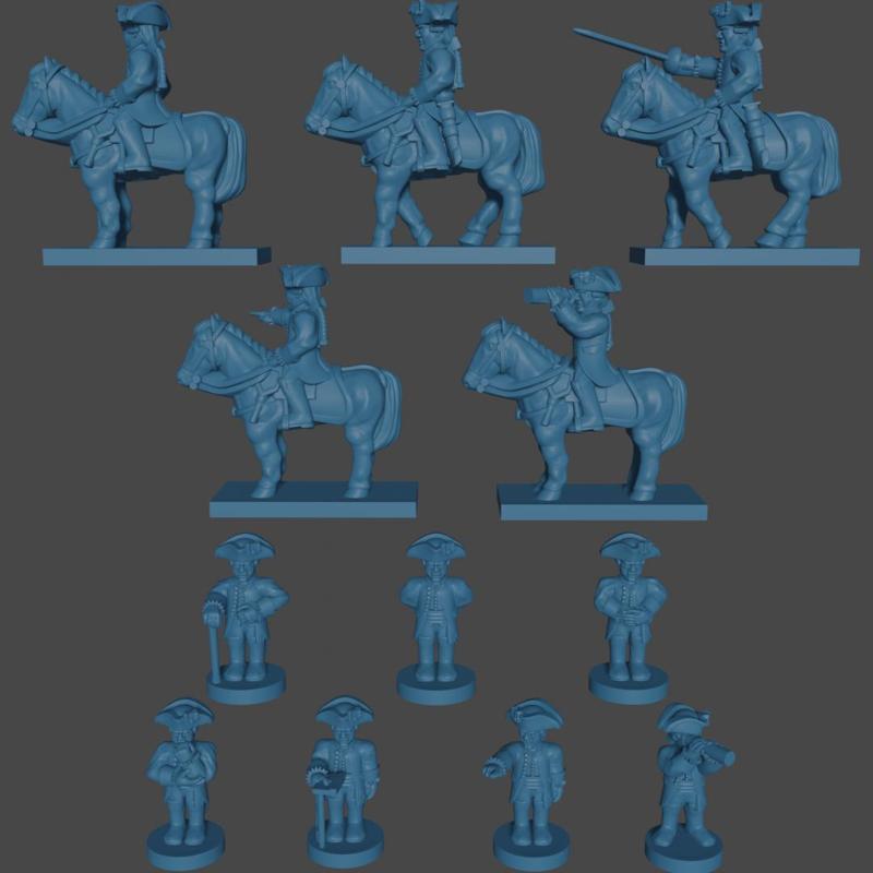 6-15mm Prussian SYW HQ & Command Set (SYW-PR-4)