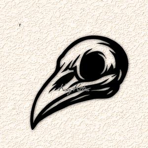CROW SKULL BIRD wall art home decor