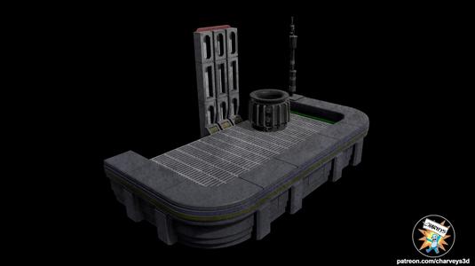 Star Wars Daiyu Rooftop Diorama for 3.75" and 6" figures