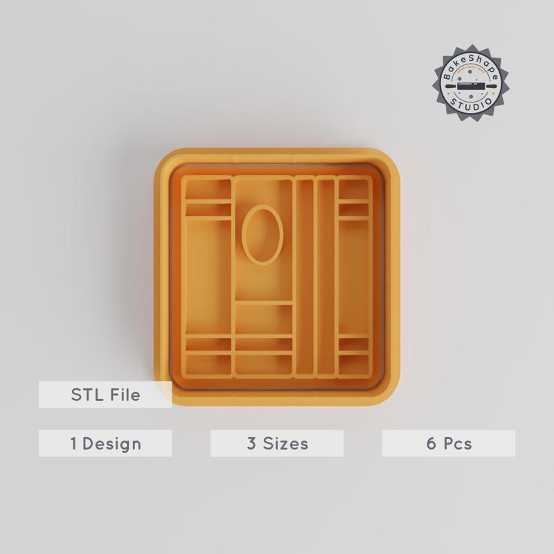 School Books Shape Cutter & Stamp, Cookie & Fondant, S/M/L, Set of 6, Educational, Classroom & Study Guide Design PRODUCT_2947