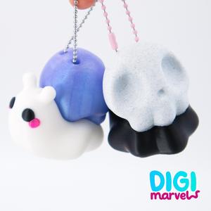 Ghosty Snail Keychain (AMS and No AMS)