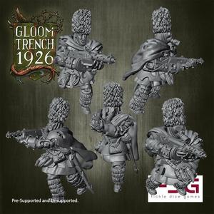 28mm British Empire Highlanders with SMGs - Gloom Trench 1926