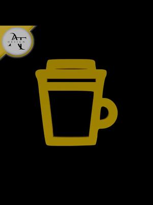 Simple Coffee Cup Symbol - 2D Art